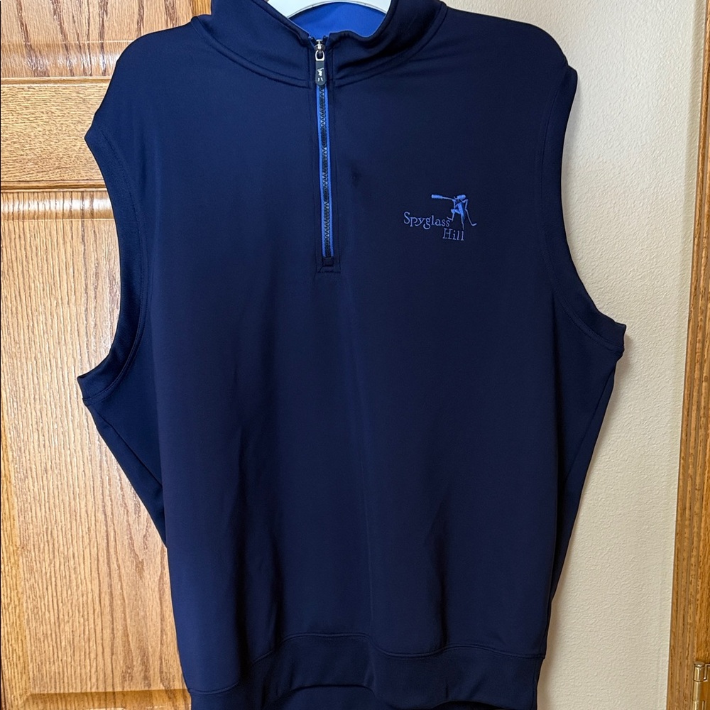 Spyglass Hill Navy Sleeveless Pullover..EUC